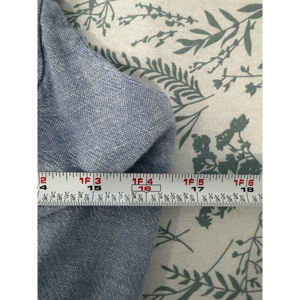 Old Navy Linen Rayon Gray Cropped Jumpsuit Large Sleeveless Ruched Back - Picture 8 of 10